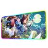 imaizumi kagerou Mouse Pad RGB Gaming Mousepad Big LED Pad PC Desk Mat Luminous Mouse Pad Large Keyboard Mats Table Rug With