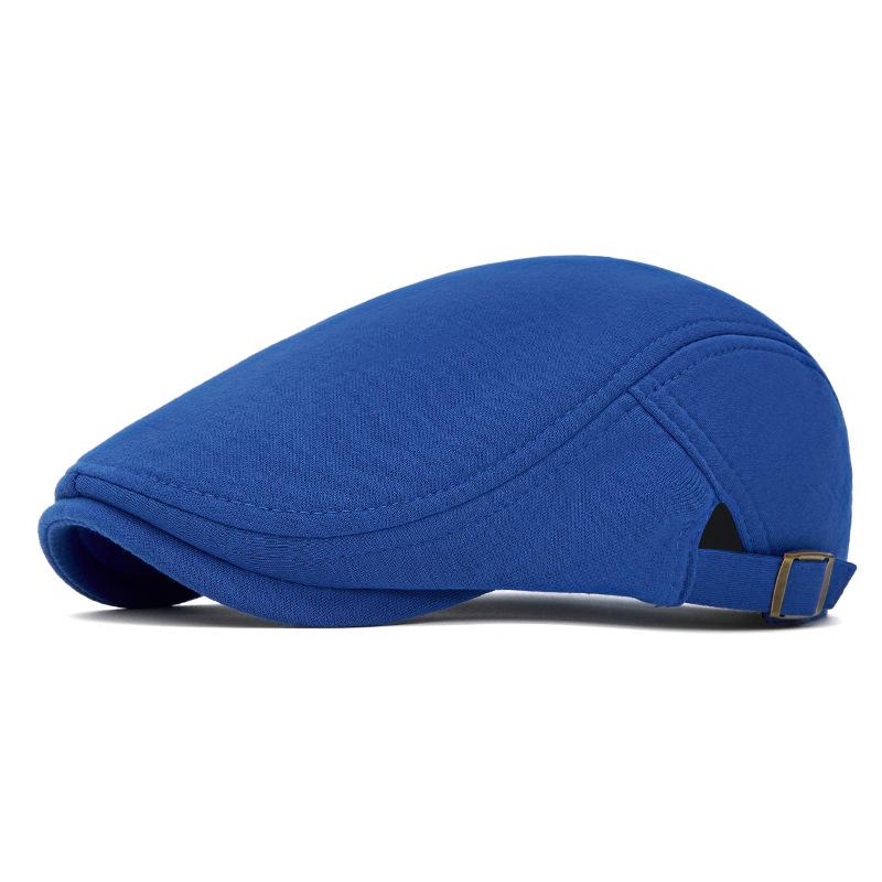Cotton Adjustable Newsboy Caps Men Woman Casual Beret Flat Ivy Cap Soft Solid Color Driving Cabbie Hat Unisex Black Gray Hats