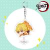 Demon Slayer Acrylic Keychain Tanjiro Nezuko Anime Double Sided Key Ring Accessories for Cosplay Set Gift Fans