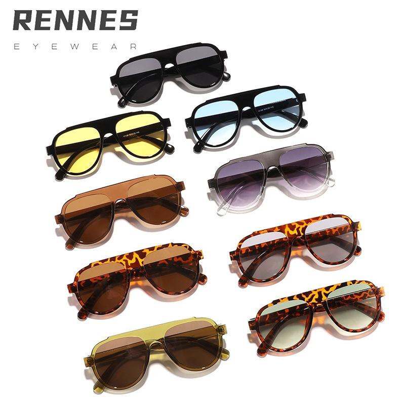 European and American large frame metal hinged toad glasses men's and women's new fashionable outdoor riding UV-proof sunglasses