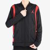 Jordan Spliced Stand Collar Zip Jacket With Brand Logo Print Men Jacket Black 931835-011