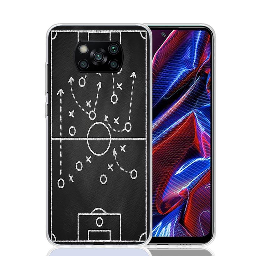 Football Soccer Tactics Time Phone Case For Xiaomi Poco F7 Ultra X7 X6 Pro X5 Redmi 15 15C 13 13C 12 12C 10 10A 10C 9 9A 9C 9T S