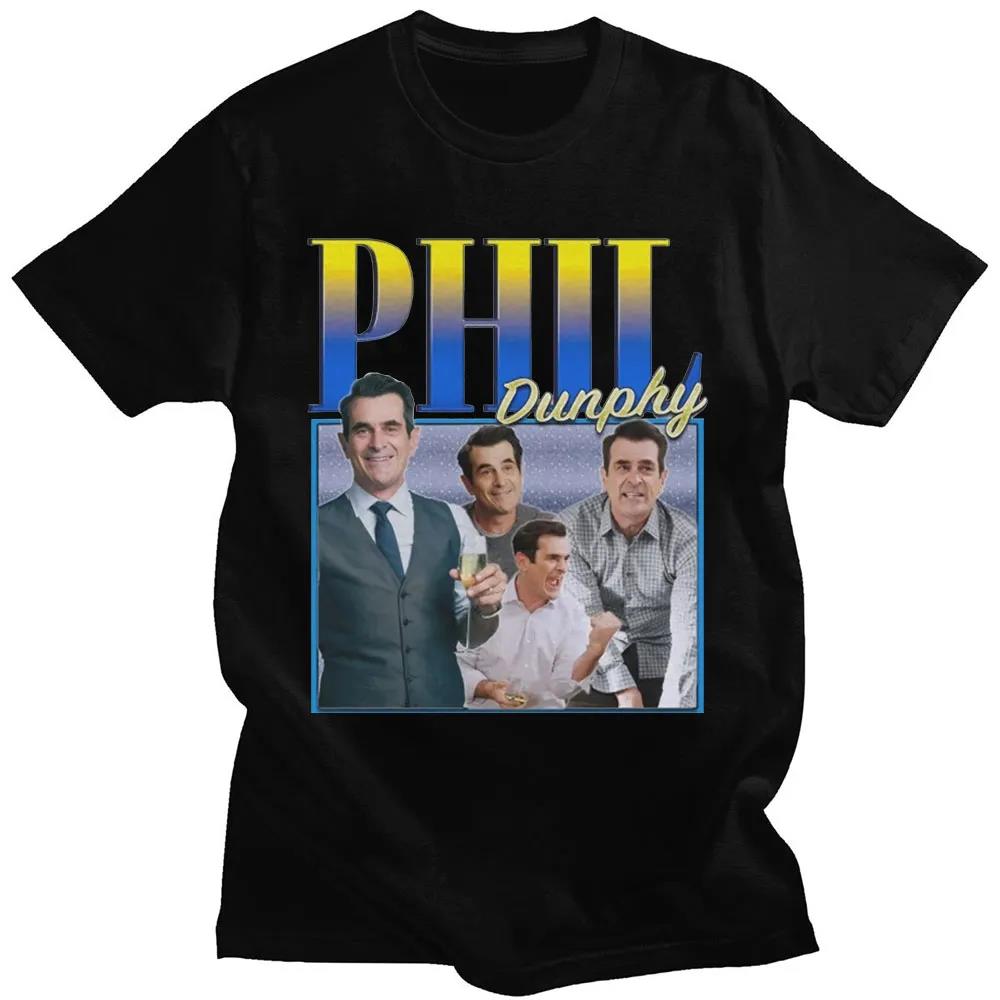 Phil Dunphy TV Show T Shirt Women Harajuku Interesting Graphics Short Sleeve Unisex Tee Tops Cotton Plus Size Casual Streetwear