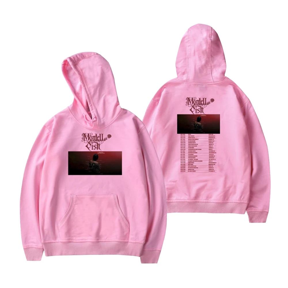 Montell Fish 2024 World Tour Print Hoodie Sweatshirt Streetwear Women Men Winter Pullovers