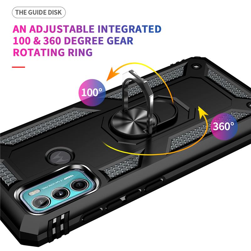 Pro Motorola Moto G40 Fusion Case Rugged Armor Shockproof Phone Case Pro Moto G31 G41 G51 G71 5G držák magnetického kroužku zadní kryt