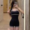 Zhao Lusi Xu, I Am Dazzling, Small Breasts Are Gathered To Cover My Belly and Look Thin, One-piece Flat-angle Conservative Hot Spring Swimsuit Woman