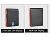 Premium Genuine Leather RFID-Blocking Short Wallet with ID and Card Holder, European and American Design.