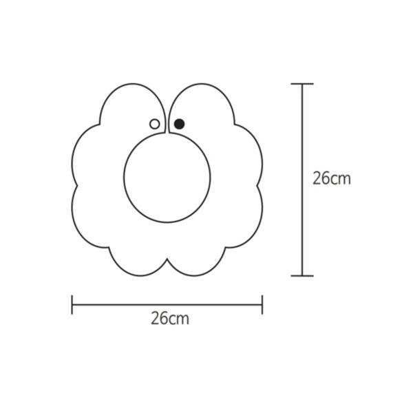 Bunny Blossom Summer Rolling Bib Set of 4, Korean Baby Products