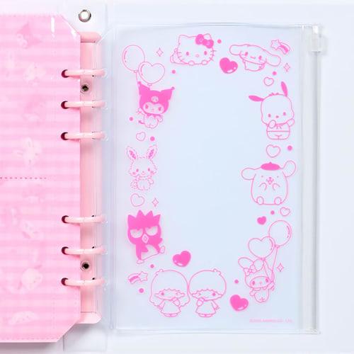 Sanrio (SANRIO) L-Size Photo Pocket Album (Enjoy Idol) Sanrio Characters PVC, Approx. 18cm W x 3.3cm D x 22cm H, 6-Hole Type, 12 Sheets (48 Pockets),