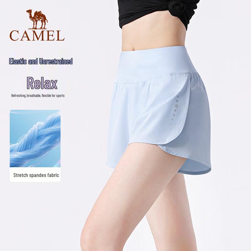 Camel Women's High-Waist Fitness Running Leggings & Shorts