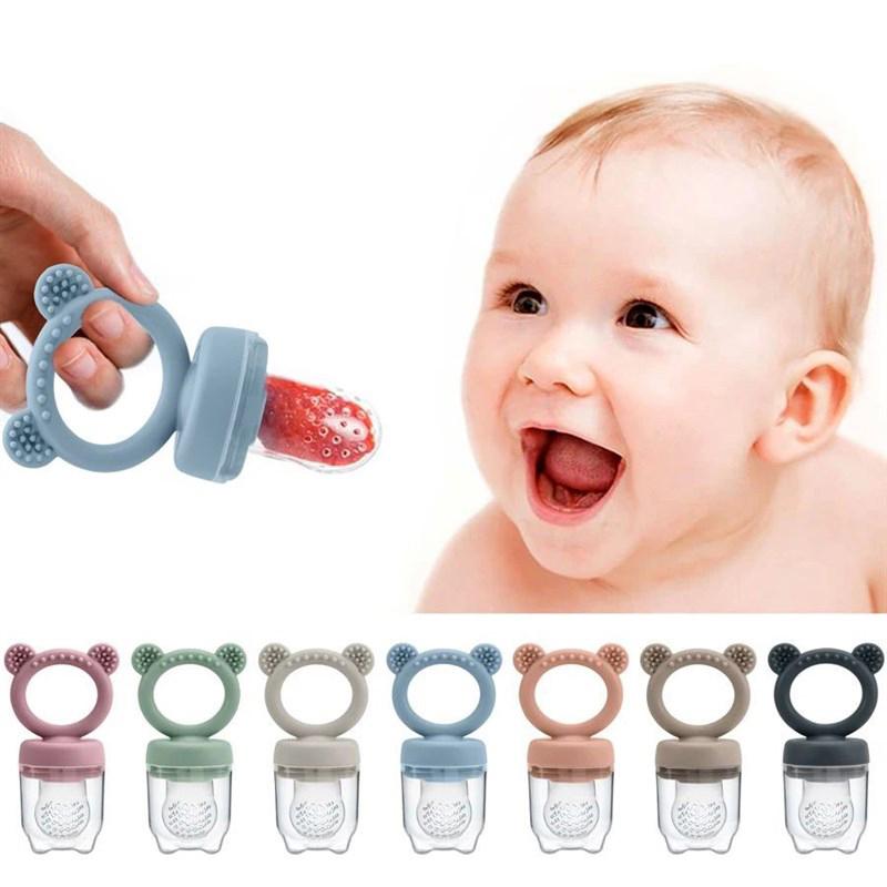 1 Set Food Grade Teething And Feeding Pacifier Silicone Fruit And Vegetable Feeder For Infants And Toddlers 6-36 Months