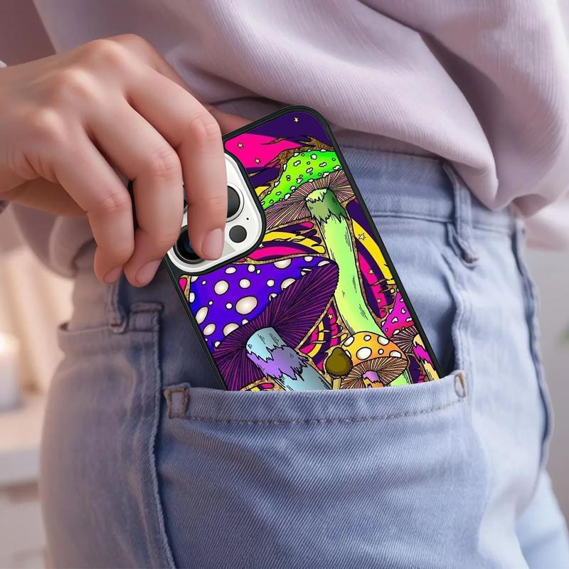 

Mushroom Moon Shroom Farmer Phone Case For iPhone 17 Air 15 16e 14 13 Pro Max Coque 12 11 Pro Max PLUS cover iPhone 12or12pro
