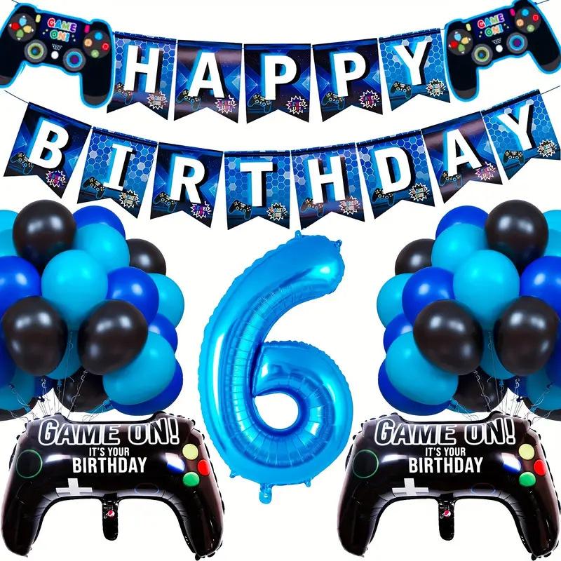 Game Themed Balloon Set Gamepad Birthday Anniversary Arrangement Game Party Celebration Supplies