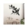 Metal Bird Silhouette Wall Art Laser Cut Hanging Sculpture Modern Home Decor Gift