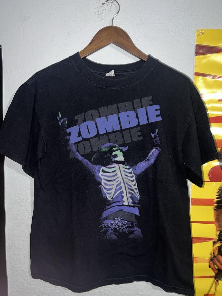 Vtg Rob Zombie Shirt M Black Metal Band Tour Y2k Goth Cyber Horror Misfits Emo Unisex T-Shirt