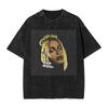 Reggaeton Latin Artist "Bad Gyal" Portrait Graphic Vintage Acid Washed Oversized Streetwear Y2K Tee