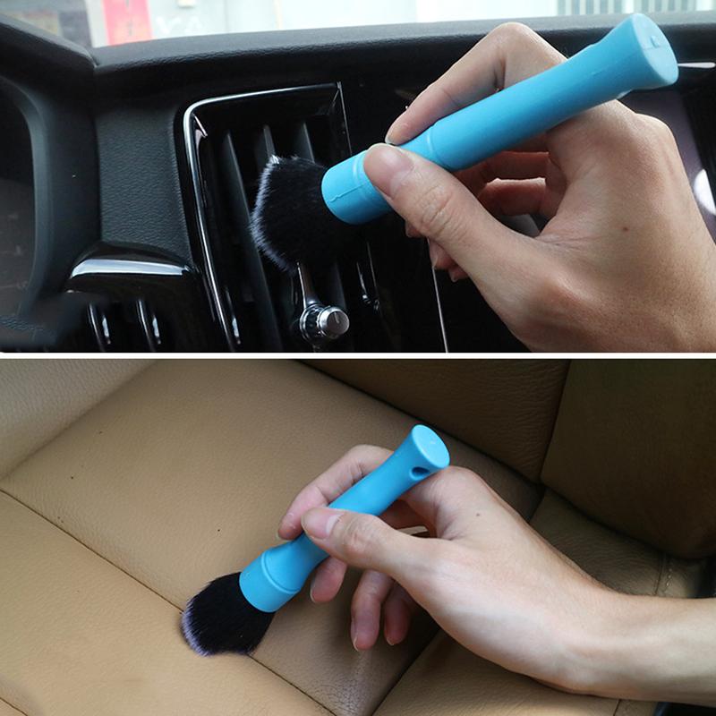 2PCS Car Detailing Brush Auto Wash Accessories Car Cleaning Tools Car Detailing Kit Vehicle Interior Air Conditioner Supplies