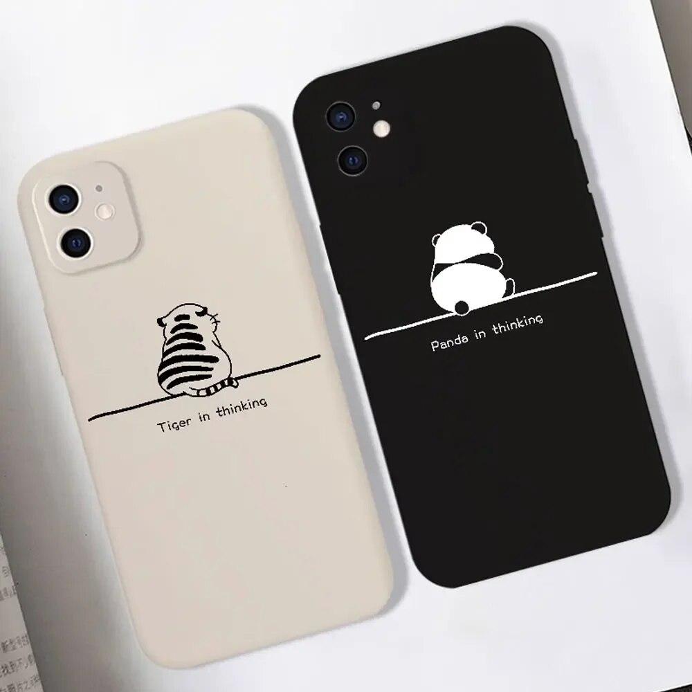 

Мягкая анимация, милый модный телефон для Iphone 8, 6, 11, 13 Max X 14 Plus 7 XR 12 Mini Pro 6s XS, силиконовый мягкий силиконовый чехол