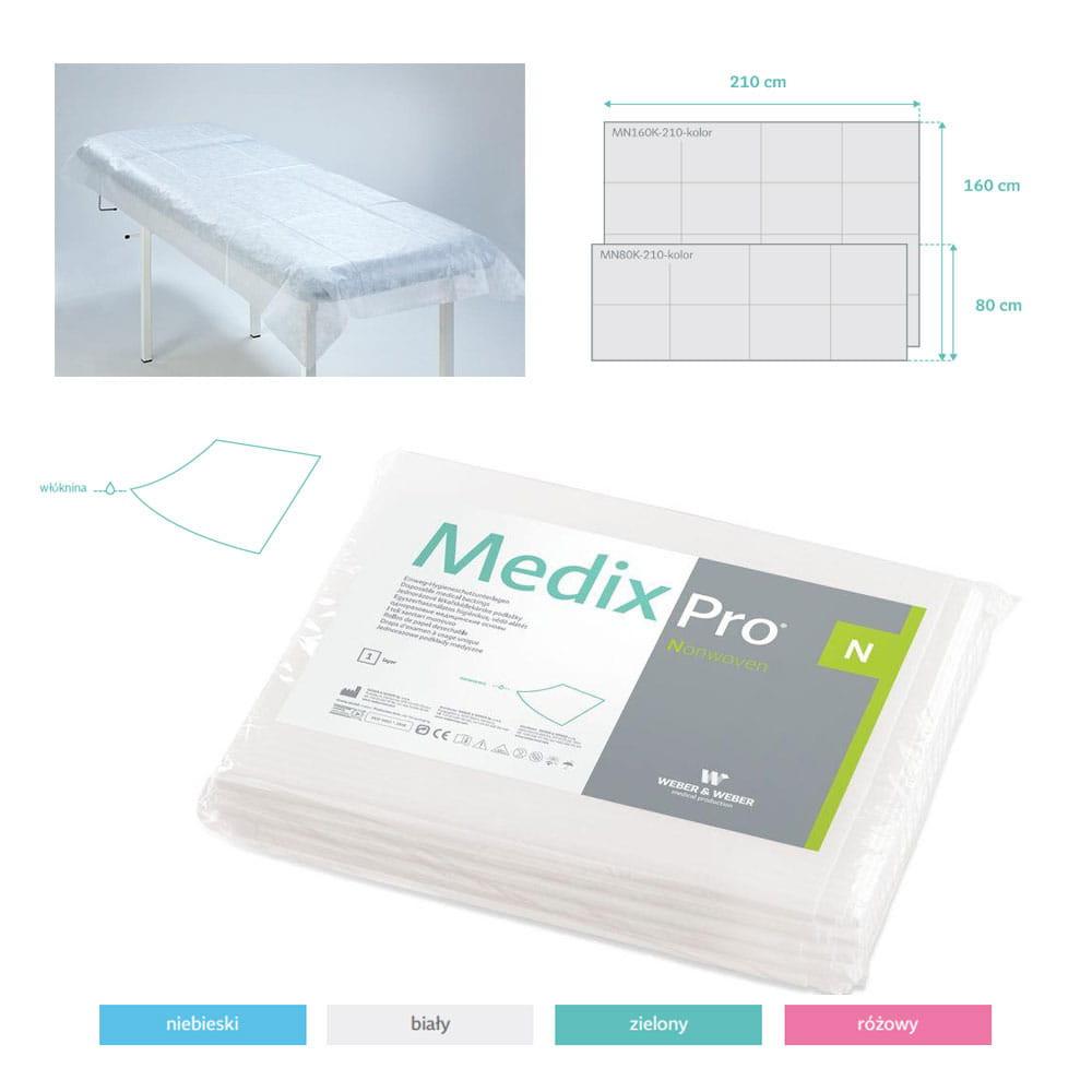 Disposable Sheet 80cm x 210cm White 20G Medixpro 10 Pcs