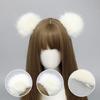 Plush Bear Ear Hair Clip Cosplay Costume Barrettes Party Headpiece Masquerades Maid Side Clip Animation Hair Accessories