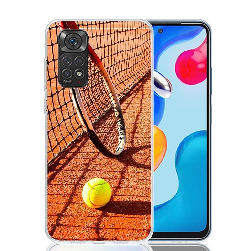 

Tennis Sport Phone Case For Xiaomi Redmi Note 15 14 13 12S 12 Pro Plus 11S 11E 11 11T 10S 10 Art Soft Pattern Cover Redmi Note 1 Redmi Note 13 Pro 5G