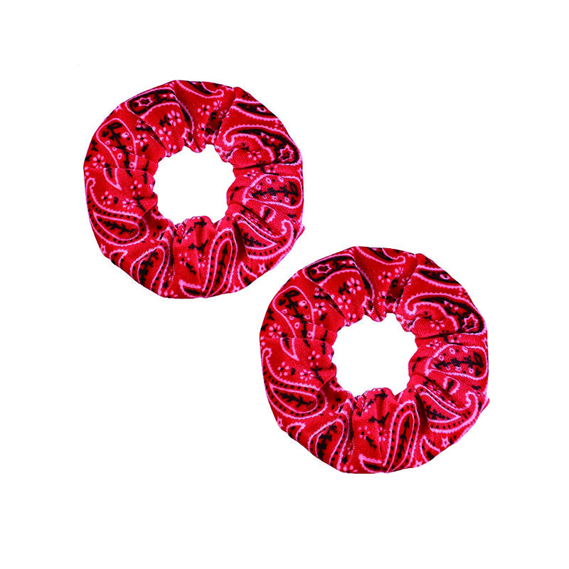 2PCS  Korean Velvet Diam12CM Scrunchies Paisley Hair Scrunchy Hair Ties Accessories Elastic Hair Bands