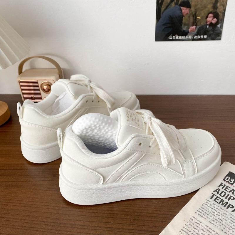 Fashion Niche Versatile Flat Bottomed Solid Color Casual Board Shoes Spring Autumn Styles Simple Comfortable Daily Women's Shoes