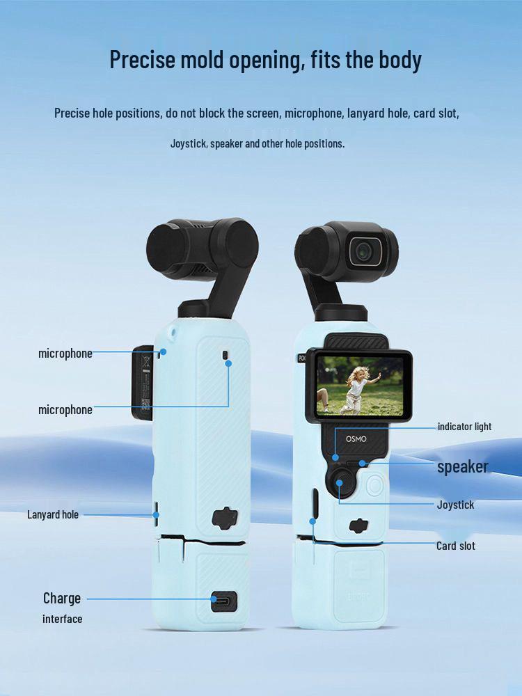Soft Silicone Protective Case for DJI OSMO Pocket3 - Lens and Gimbal Dust Cover