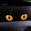 1 Pair 3D Cat Eyes Stickers Car Window Rearview Mirror Reflective Decor Decals