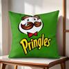 Classic PPringles Cushion Cover Natural Linen Organic Fabric DoubleSided Printing Couch Pillow Covers Home Decor