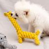 Durable Cotton Rope Dog Toy for Small Medium Dogs Hand Woven with Knots and Textured Teeth Cleaning Chew Resistant Interactive