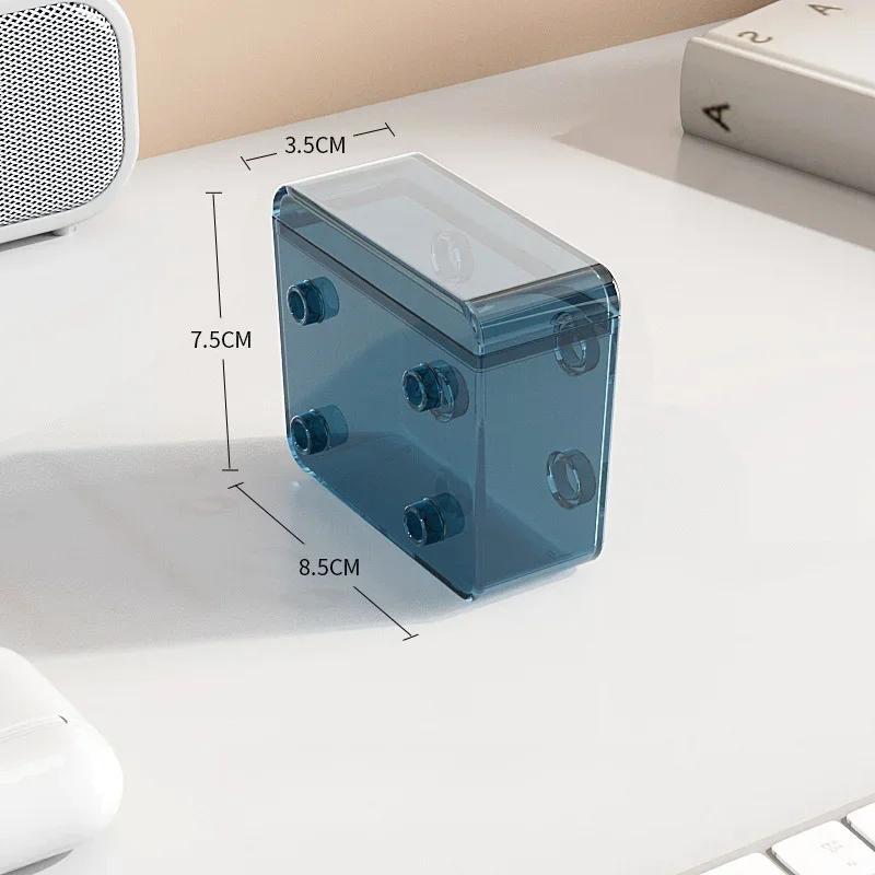 Large Capacity Data Cable Storage Box Portable Cord Management Container With Lid Charging Cable Storage Box Desktop Organizer