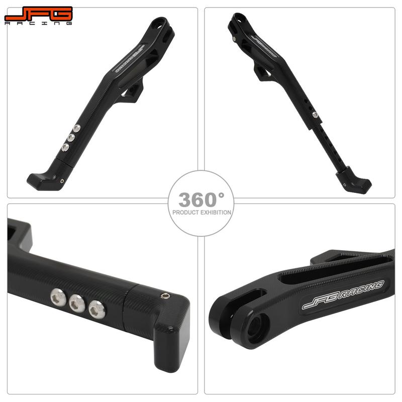 Motorcycle 265mm-350mm Adjustable Foot Side Kick Stand Kickstand CNC Aluminum For E ride Pro SS Electric Dirt Pit Bike E-bike