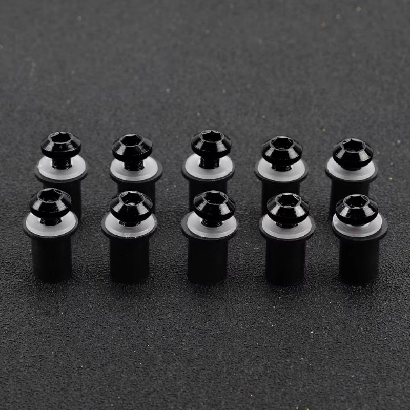 M5 Fastener Nuts Windscreen Screw Mounting Bolts for Honda XL 650 600 700 1000 125V Transalp Varadero XRV 750 Aluminum Alloy