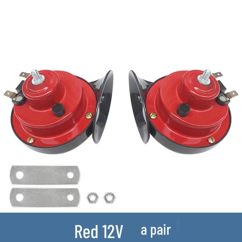 Universal 24V Snail Horn for Motorcycle & Car, 300DB Waterproof Electric Horn