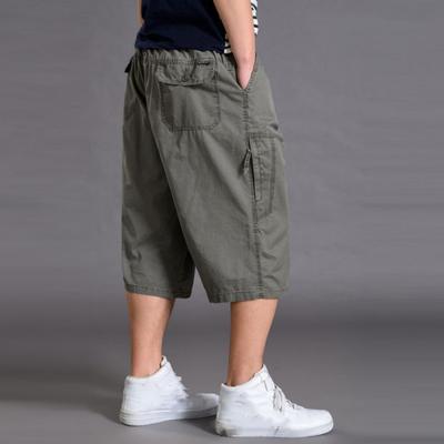 Herren Shorts mit großer Tasche, Vintage, lässig, Übergröße, lässige Jogginghose