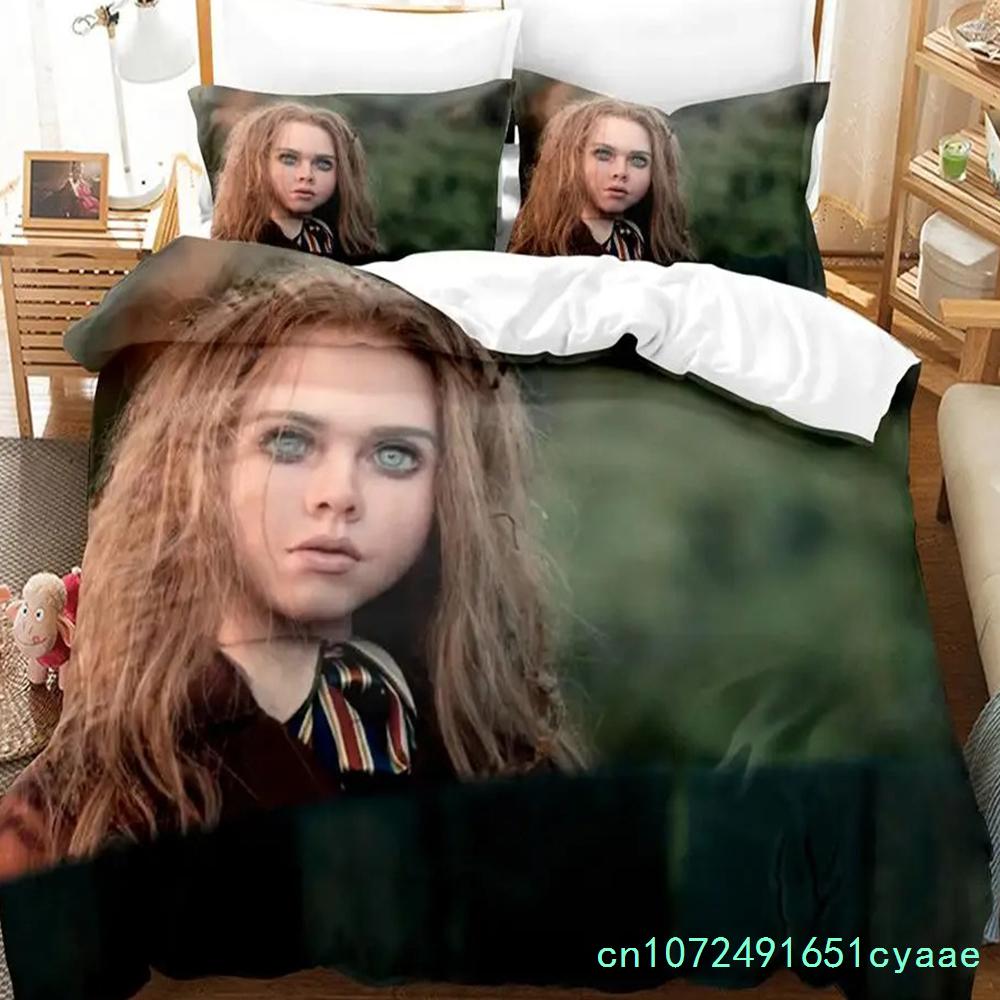 M3GAN Movie Bedding Set Single Twin Full Queen King Size Bed Set Aldult Bedroom Duvetcover Sets 3D Anime Bed Sheet Set
