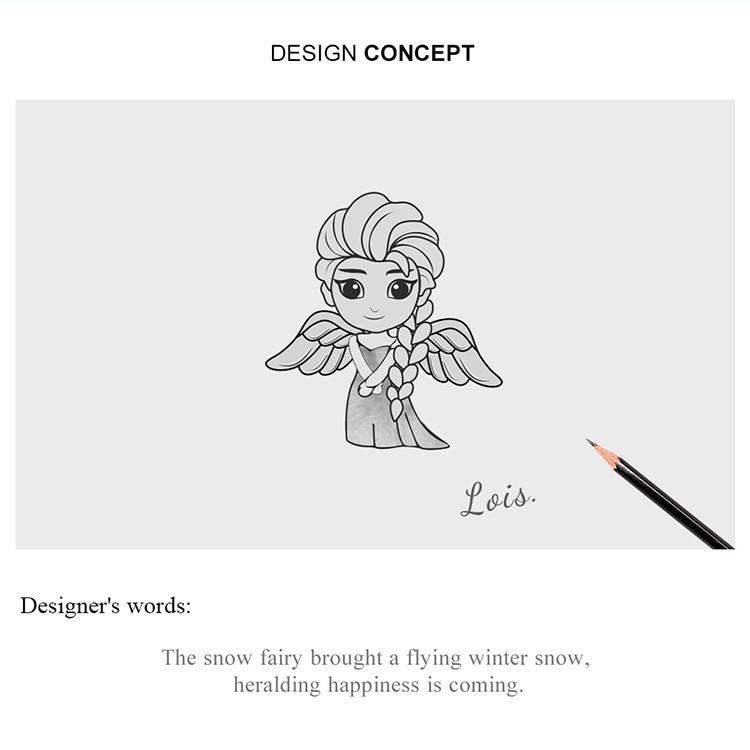 Bamoer 925 Sterling Silver Snow Fairy Charm for Original Silver Bracelet Fine Jewelry DIY Bangle Beads