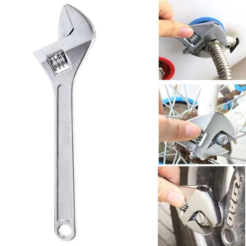 Large Opening Industrial Grade Shifter Short Handle Universal Wrench Movable Spanners Bathroom