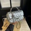 New High-end Solid Color Rhombus Chain Bag Versatile Portable Single Shoulder Oblique Span Women's Bag
