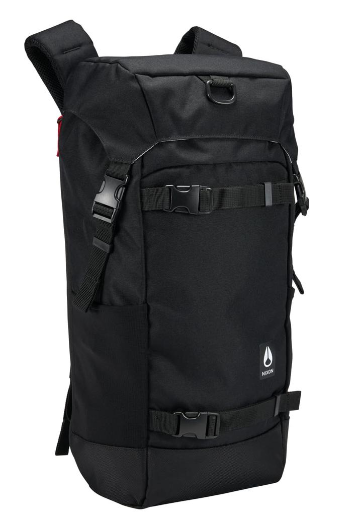 NIXON Landlock Backpack IV - 25L Top-Load Pack, Black, One Size.