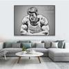 Tělocvična Art Decor Arnold Schwarzenegger Plakát Motivační citát Inspirativní tisk Sportovní box Umělecký tisk na plátno