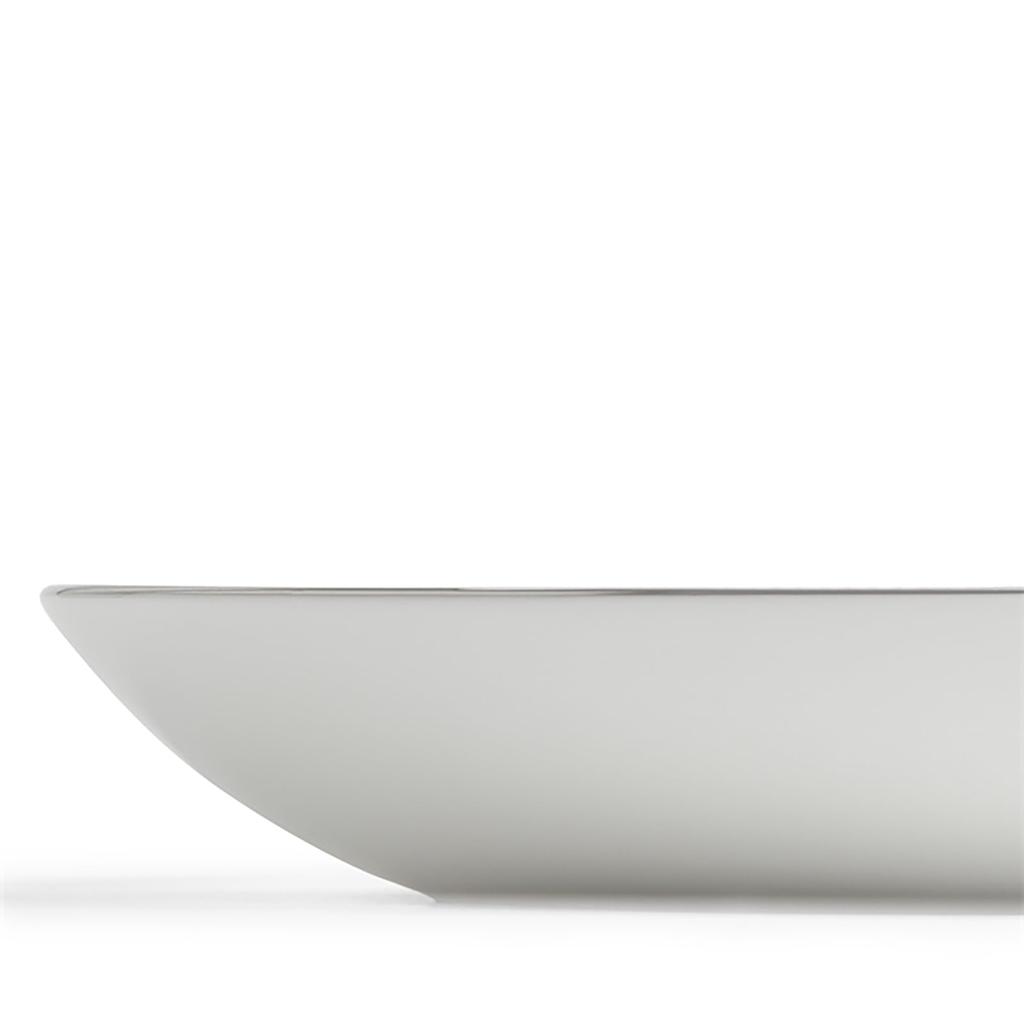 Wedgwood Official Wedding Gift Geo Platinum Approximately Wedding Gift for the Bride and Officially Imported Wrapping Bowl, 24cm, White, Tableware,