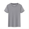 Ice Silk Quick-Dry Round Neck Sports T-Shirt for Outdoor, Tennis, Running, Auto Repair, and Advertising with Short Sleeves and Logo Print