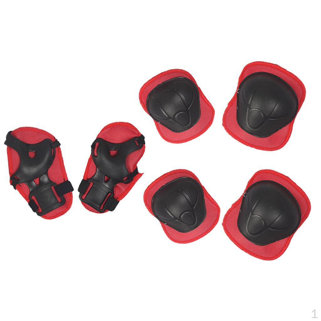 6/7 Pcs Elbow Wrist Knee Pads Sport Safety Protective Equipment