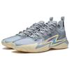 Li Ning Son Of Flash Rezistente la abraziune Respirabile Pantofi de baschet cu profil redus Bărbați Gri ABPT019-8