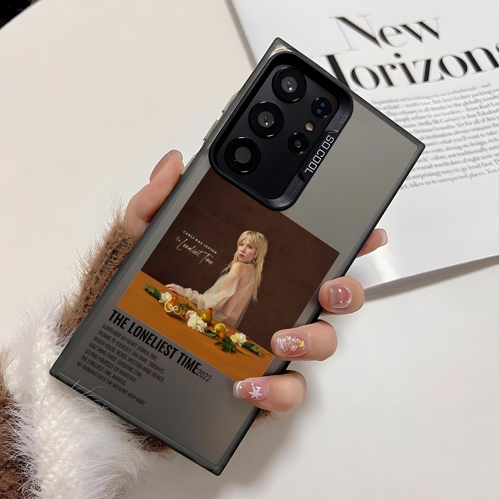 

Carly Rae J-Jepsen Phone Case For Samsung Galaxy S25 Edge S24 S23 S22 S21 S20 Ultra Funda Silicone Silver Cover Galaxy S25 Ultra