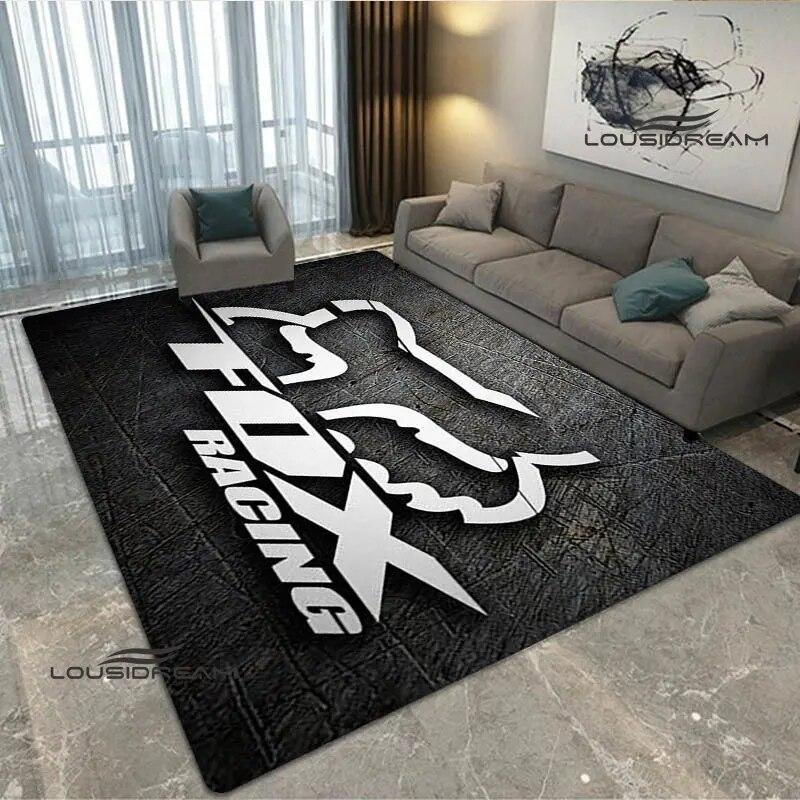 

FOX Logo Printed Carpet Sports Carpet Living Room Bedroom Non Slip Carpet Carpet for Living Room Bedroom Gift Home Decoration