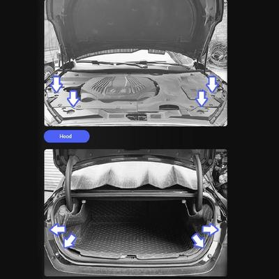 Lot de 10 Coussinets en Caoutchouc Anti-collision pour Porte de Voiture Autocollants Amortisseurs Amortisseurs
