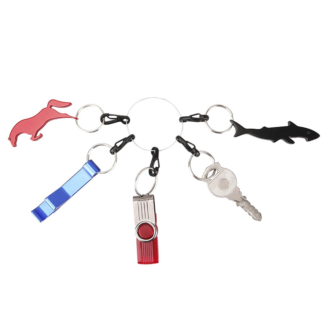 TEMLUM Carabiner, Small Mini Carabiner, Set of 10, Snap Hook,